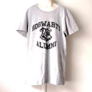 Next Level Harry Potter "Hogwarts Alumni" Grey Tee Shirt  Youth Size M